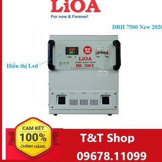 Ổn áp Lioa 1 pha 7.5KVA dải 50( DRII-75000II New 2020)