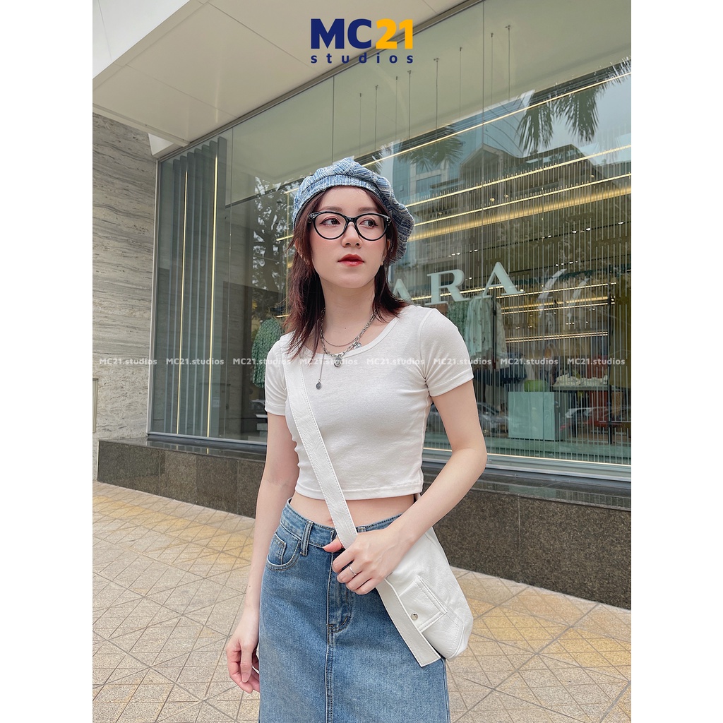 Túi chéo da mềm MC21.STUDIOS đeo vai Unisex nam nữ phong cách Ulzzang Streetwear Hàn Quốc T3201