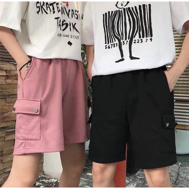 Short box pant kaki / quần short túi hộp ( kèm hình thật + video )