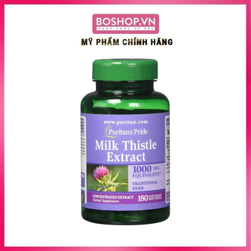 Viên uống bổ gan, thải độc Puritan's Pride Milk Thistle Extract 180 Viên của Mỹ