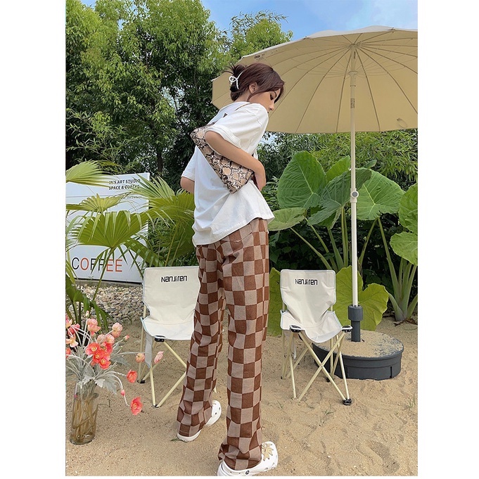 Quần jeans Nữ Dài Lưng Cao Ống Rộng Thời Trang