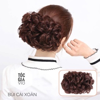 Búi cài xoăn tóc giả