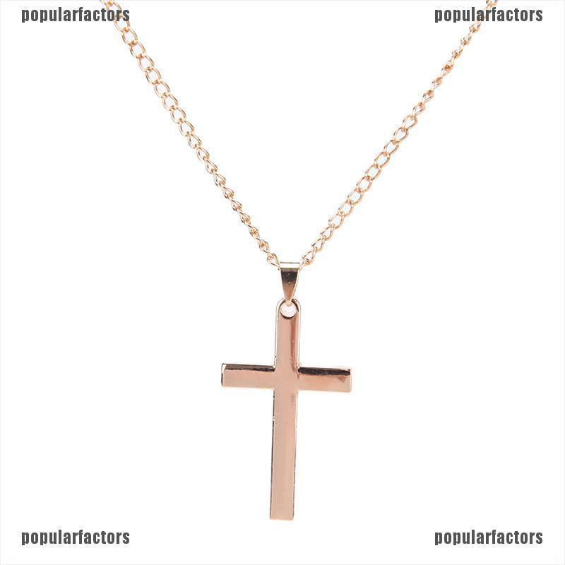 Vòng cổ mặt thánh giá chất liệu thép không gỉ cho nam