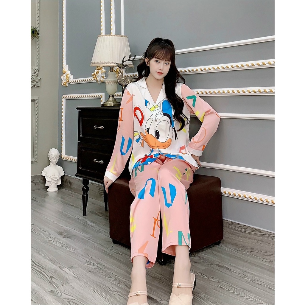 Pijama tay dài satin, mango, tơ tằm | BigBuy360 - bigbuy360.vn