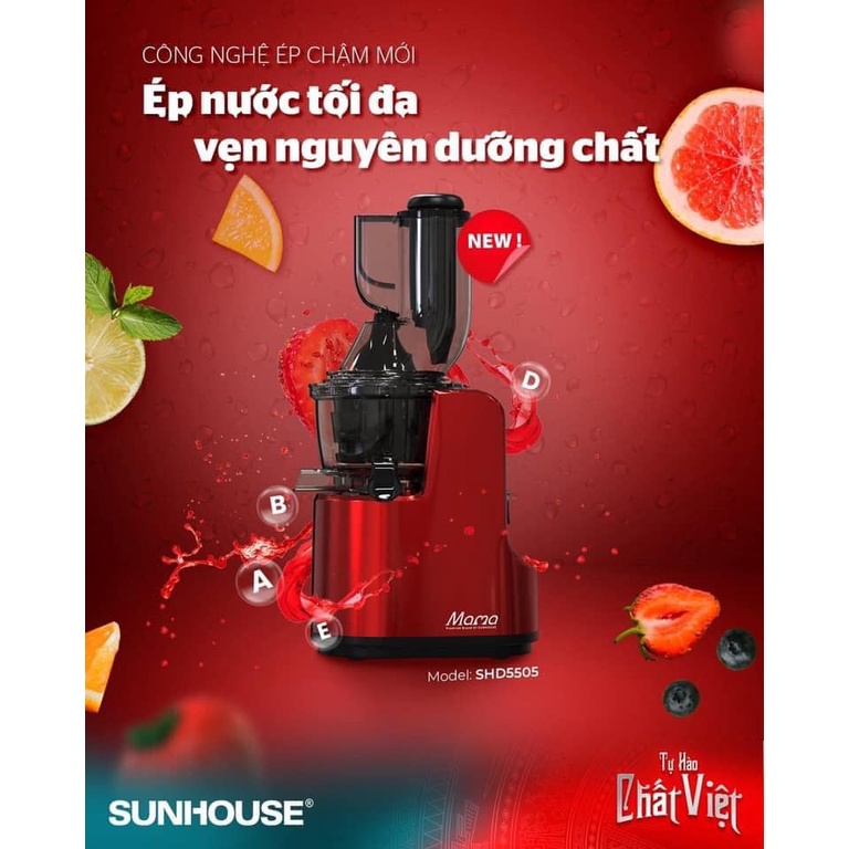 Máy Ép Chậm Sunhouse Mama Shd5505 Hàng chính hãng 100%