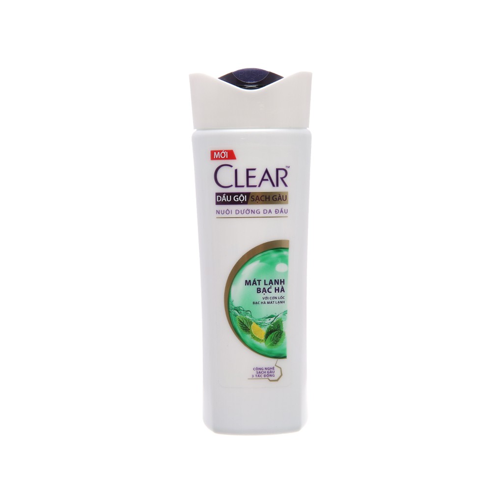 Dầu gội sạch gàu Clear mát lạnh bạc hà 175ml