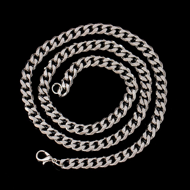 Vòng cổ Inox Phong Cách Hip Hop Cho Nam, Kích Thước 4-6mm
