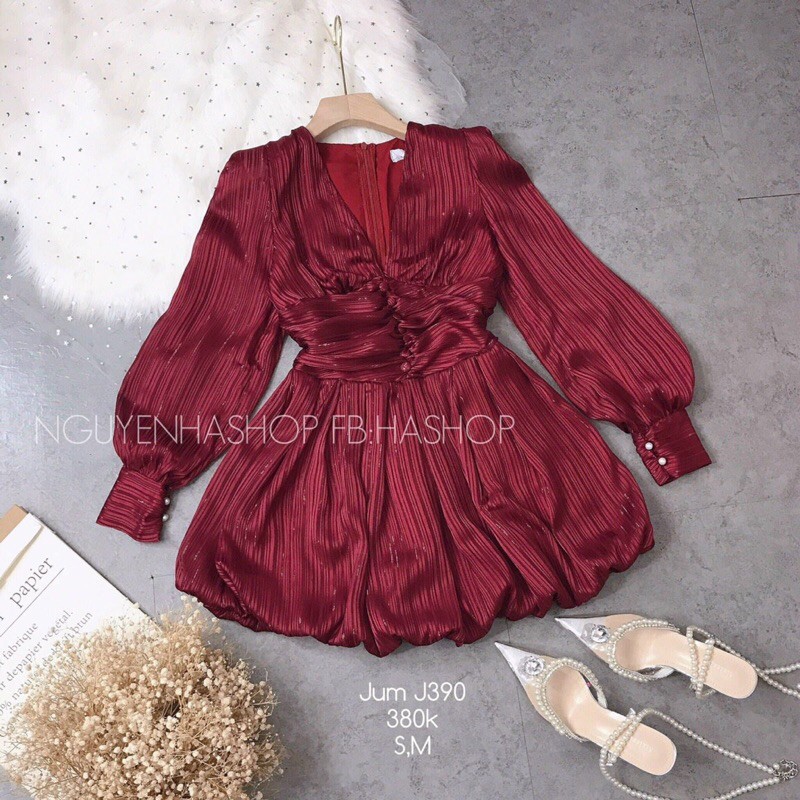 Váy Cổ ngọc dáng xoè hàng qccc