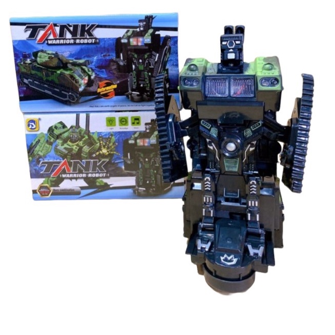 Xe tăng đồ chơi biến hình robot thông minh chạy bằng pin an toàn cho trẻ em