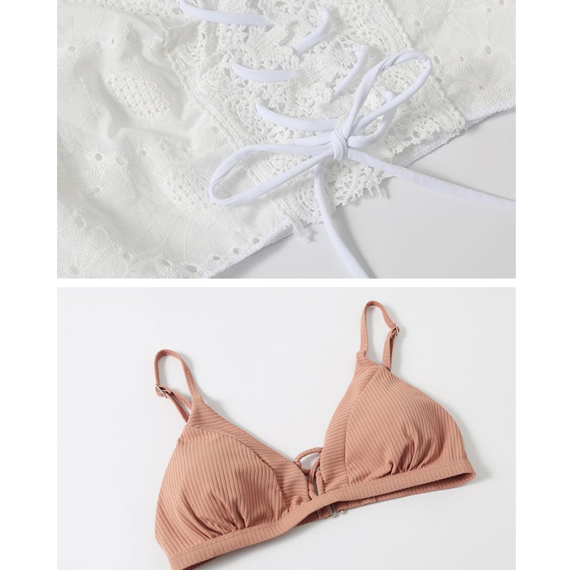 Set Đồ Bơi Ba Mảnh Cổ Chữ V Lưng Cao Quyến Rũ Cho Nữ | BigBuy360 - bigbuy360.vn