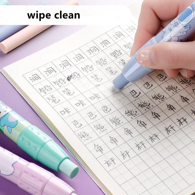 Cục Tẩy Bút Chì Dạng Nhấn Bằng Cao Su Họa Tiết Hoạt Hình Dễ Thương Thay Thế Tiện Dụng Cho Học Sinh