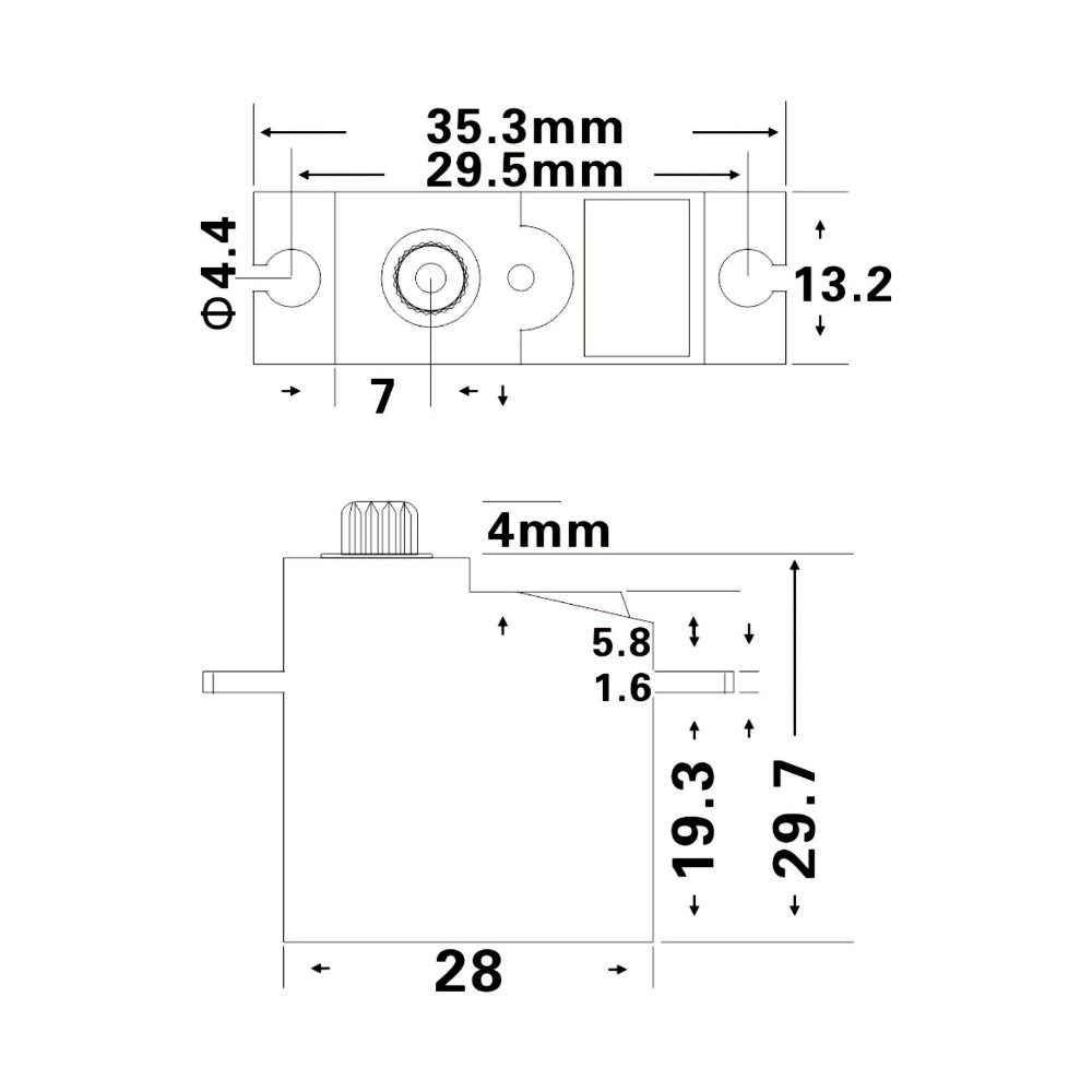 Động Cơ Servo PDI-1181MG 18g 3.5KG Cho WLtoys 144001 124017 Động Cơ Servo B1/16 B24 C14 C24 S0017M 17g 1.8KG Cho Mô Hình Xe Tải 1/18 1/16