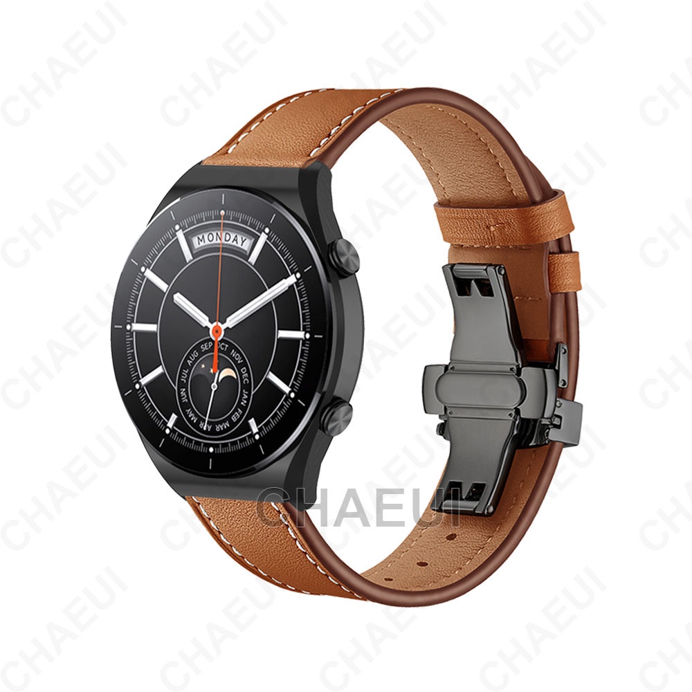 Dây Đeo Da 22mm Cho Đồng Hồ Thông Minh Xiaomi Watch S1 Active / S1 / Mi Watch Color 2