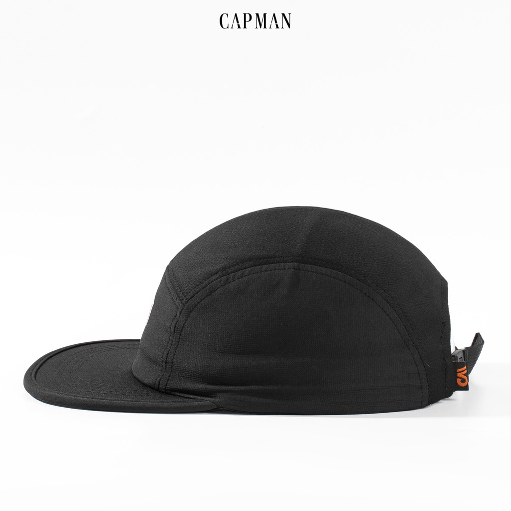 Mũ lưỡi trai CAPMAN chính hãng full box, nón kết nam snapback CM116 vải dù màu đen