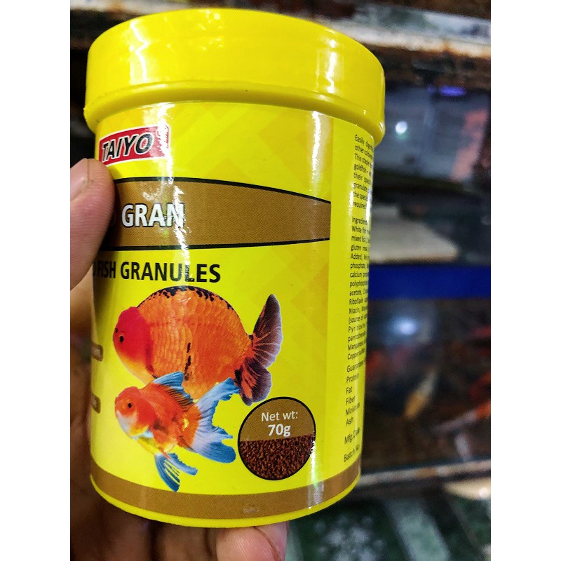 THỨC ĂN CHO VÀNG BA ĐUÔI GOLD GRAN TAIYO GOLD FISH GRANULES 70G