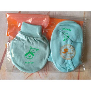 Set bao tay bao chân bo màu Mintuu
