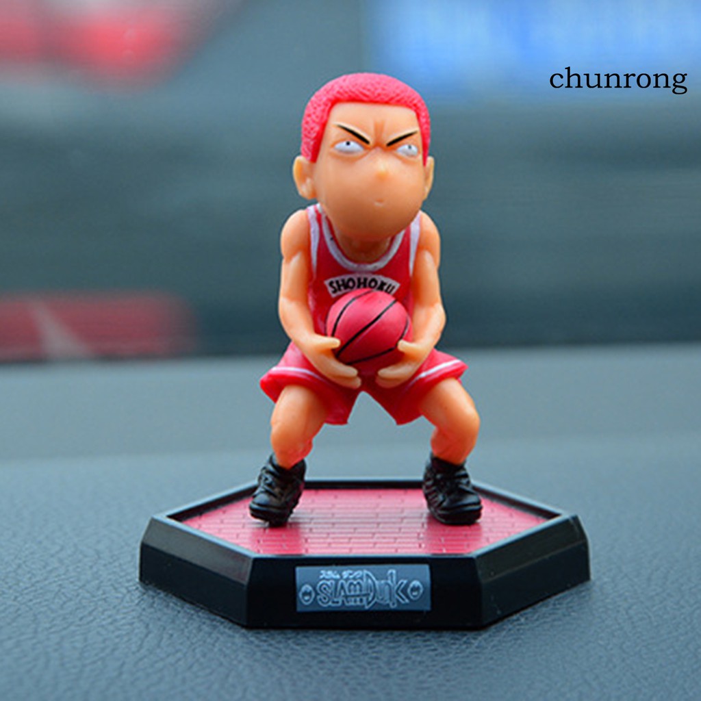 CR+5Pcs Slam Dunk Anime Figure Hanamichi Sakuragi Kaede Rukawa Model Toys Ornaments