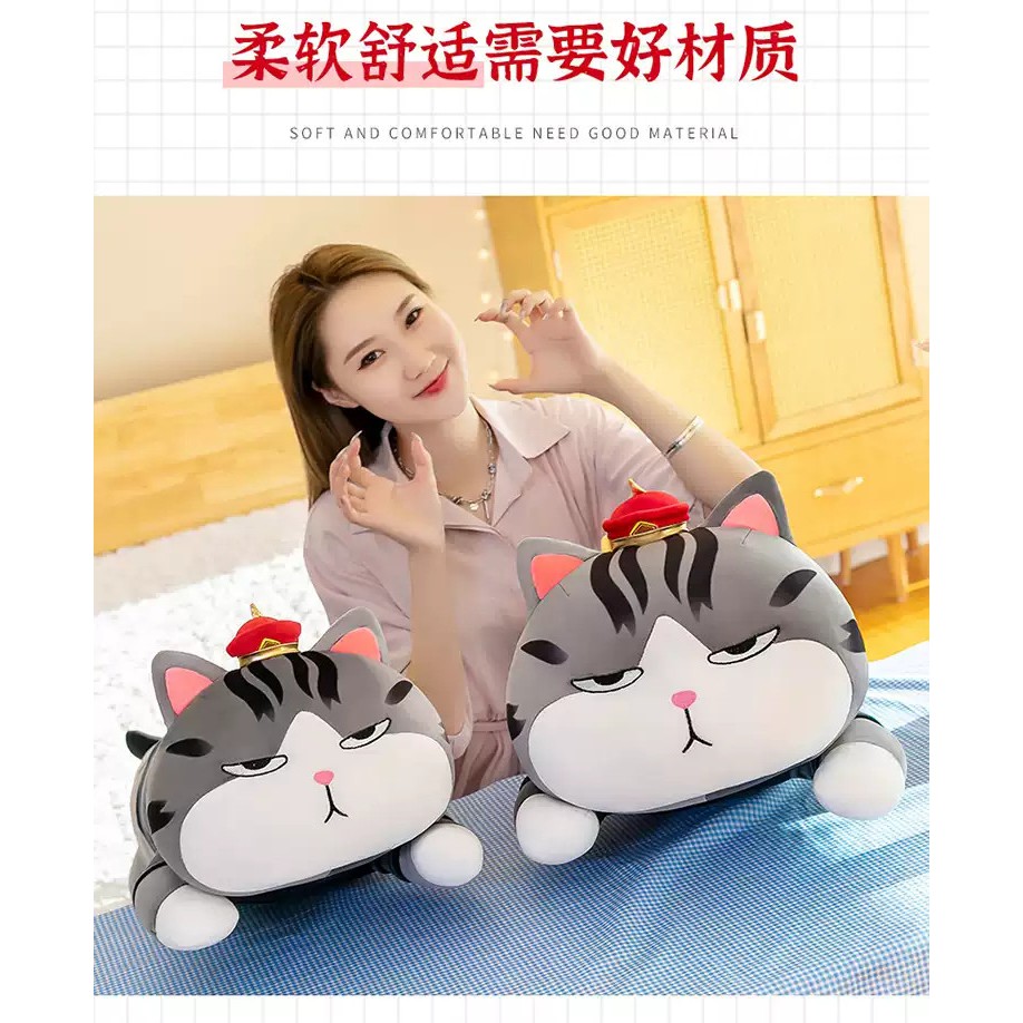 Mèo Hoàng Thượng Nằm Mặc áo Dễ Thương Size 80cm và 1m1. Chất Lượng Vải Nhung Mềm Mịn, Hàng Nhập Cao Cấp