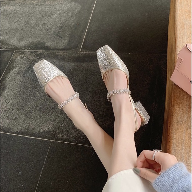 Giày hở gót tiểu thư QC cao cấp chuẩn đẹp