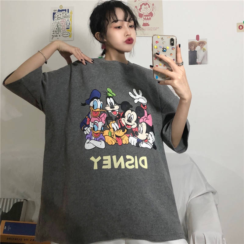 2021 Fashion Clothing short sleeve t shirt Women loose neck round large size blouse clothes