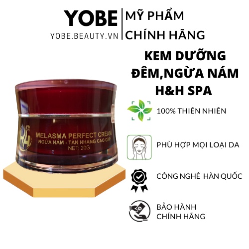 Kem dưỡng đêm ngừa nám trắng da H&H SPA - melasma perfect cream