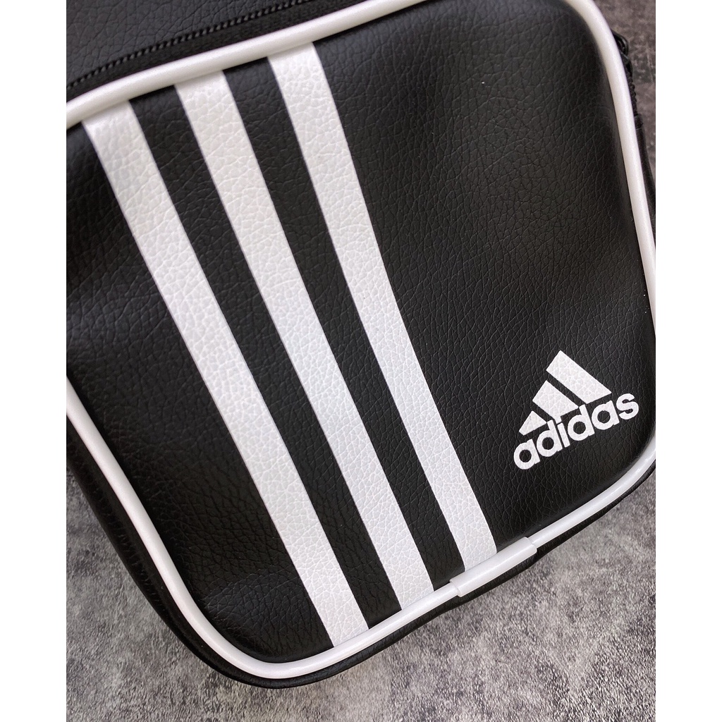 ⚡️ Túi Đeo Chéo Adidas Vintage Mini Bag - Black HÀNG XUẤT DƯ FULL TEM TAG