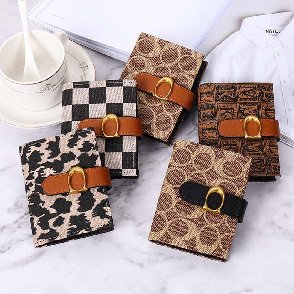 Ví Da PU Đựng Tiền / Thẻ Phong Cách Retro Vintage Cho Nữ Giá Đỡ