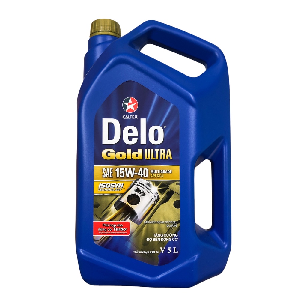 Nhớt ô tô Caltex Delo Gold Ultra 15w40 / 20w50 cho máy diesel 