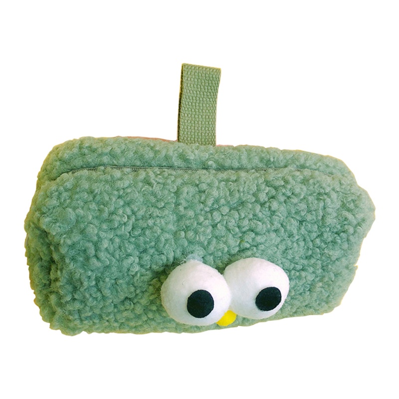 Túi Đựng Bút Đa Năng Có Khóa Kéo Phủ Lông Nhung Dễ Thương Tiện Dụng Mang Theo Du Lịch