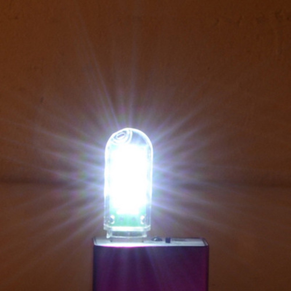 Đèn led 3 bóng thiết kế mini dùng đọc sách cổng usb cắm laptop ô tô tiện dụng L19