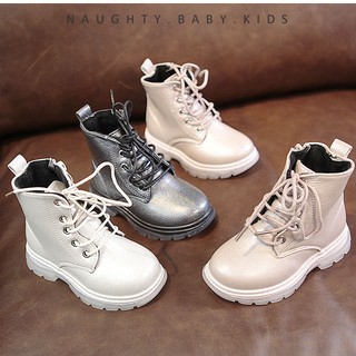 Giày bé gái bé trai giày boot trẻ em kiểu dáng Hàn Quốc óng ánh siêu chất