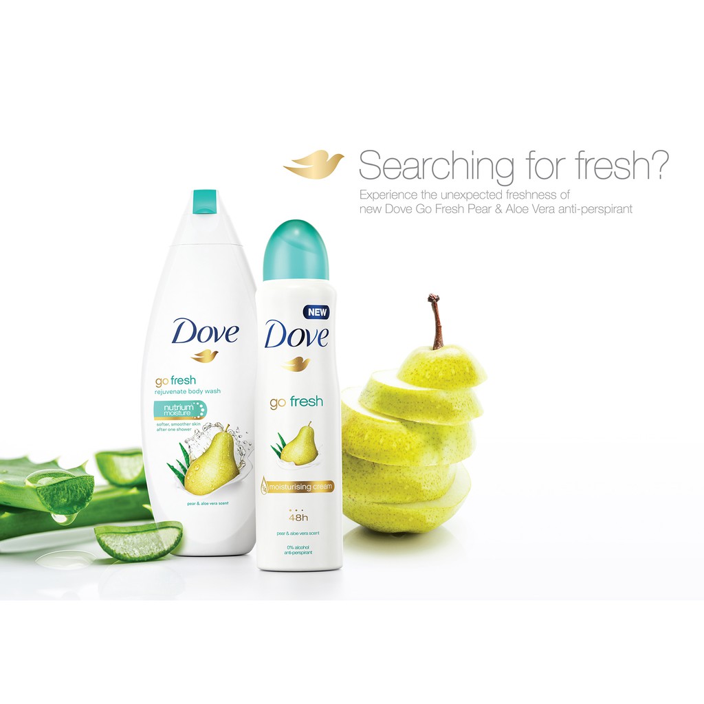 Xịt Khử Mùi Dove Go Fresh 48h 150ml