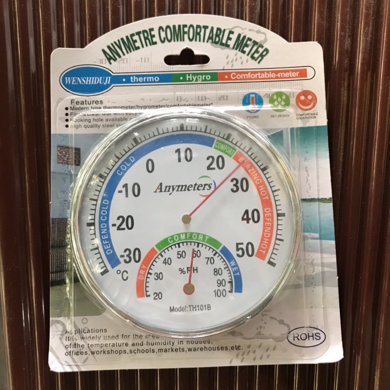 Đồng hồ đo nhệt độ và độ ẩm loại đường kính 20cm