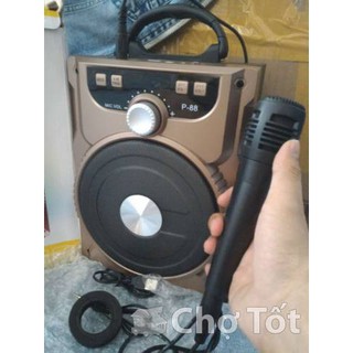 Loa Bluetooth Karaoke P89 Mini + tặng kèm micro