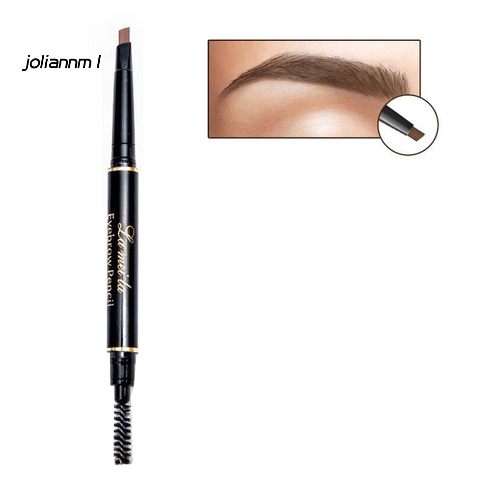 [Hàng mới về] Bút kẻ lông mày có cọ tích hợp hai đầu chống nhòe thiết kế xoay tự động | BigBuy360 - bigbuy360.vn