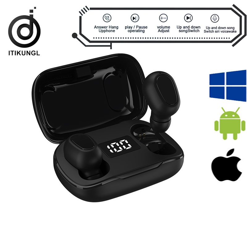 Tai nghe không dây itikun Bluetooth L21 Pro TWS thể thao âm thanh nổi chống nước cho IPAndroid
