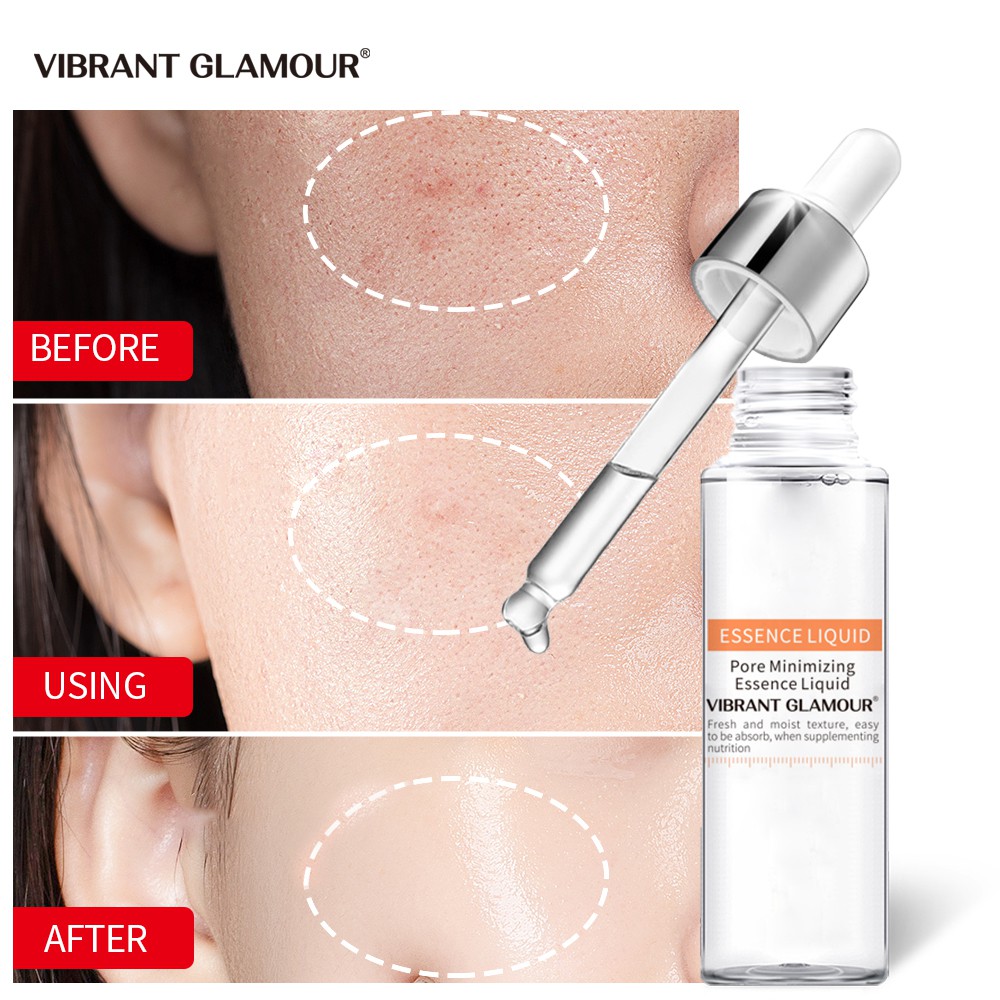 Serum dưỡng da Vibrant Glamour Hyaluronic Acid ẩm giảm mụn trứng cá thu nhỏ lỗ chân lông chống lão hóa 15ml