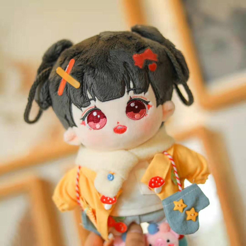 SẴN Doll không thuộc tính bé Dan Ying cột tóc 20cm