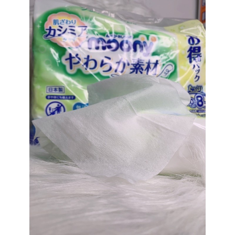 COMBO 8 GÓI KHĂN ƯỚT MOONY NỘI ĐỊA 640 TỜ MẪU MỚI CHO BÉ