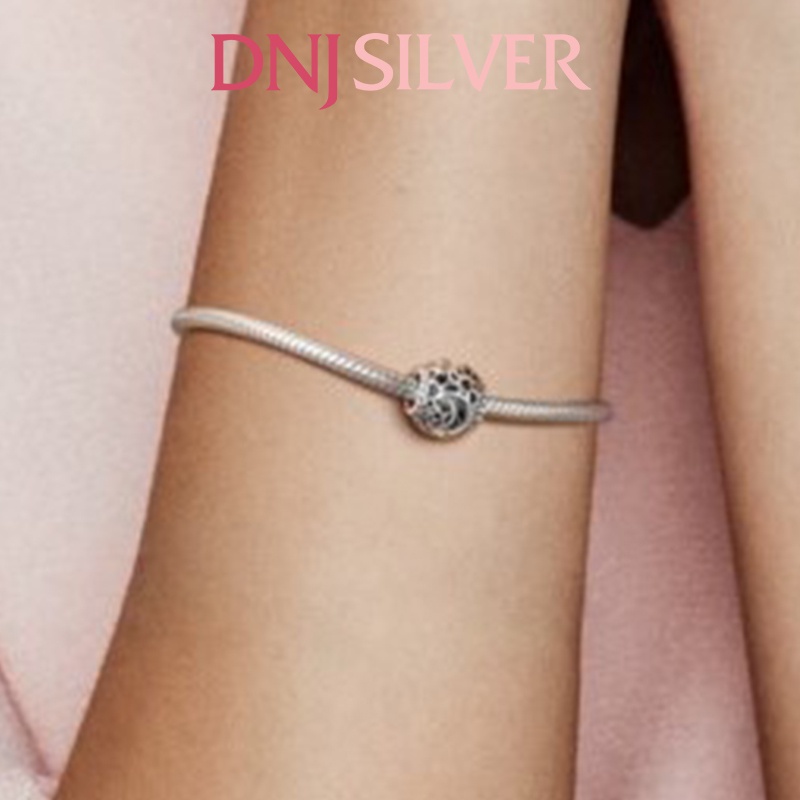 [Hàng cao cấp] Charm bạc 925 cao cấp, hàng chuẩn bạc - Charm Openwork Sun, Stars &amp; Moon thích hợp để mix vòng tay charm