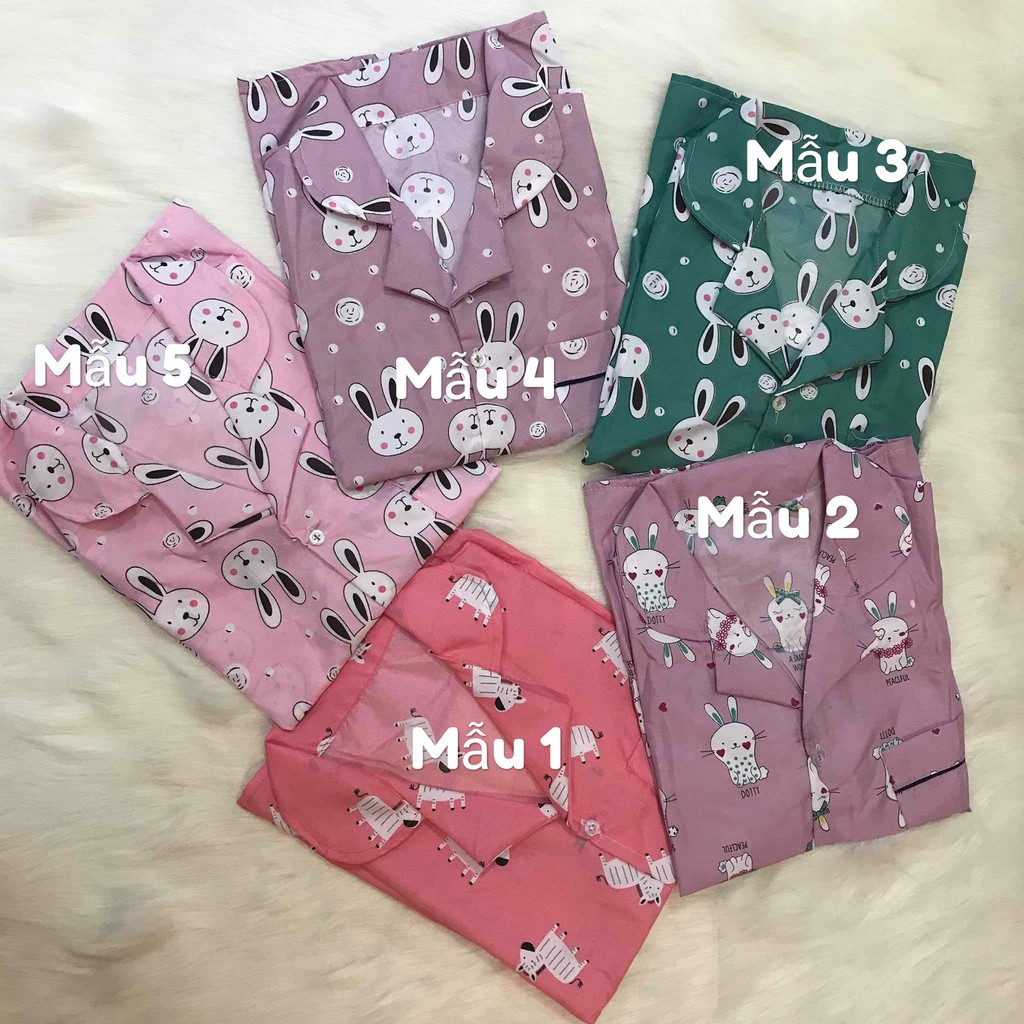 Bộ pijama Ngắn Hình Mới Chất Phi Lụa - Đồ bộ pijama