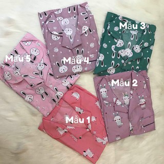 Bộ pijama Ngắn Hình Mới Chất Phi Lụa - Đồ bộ pijama