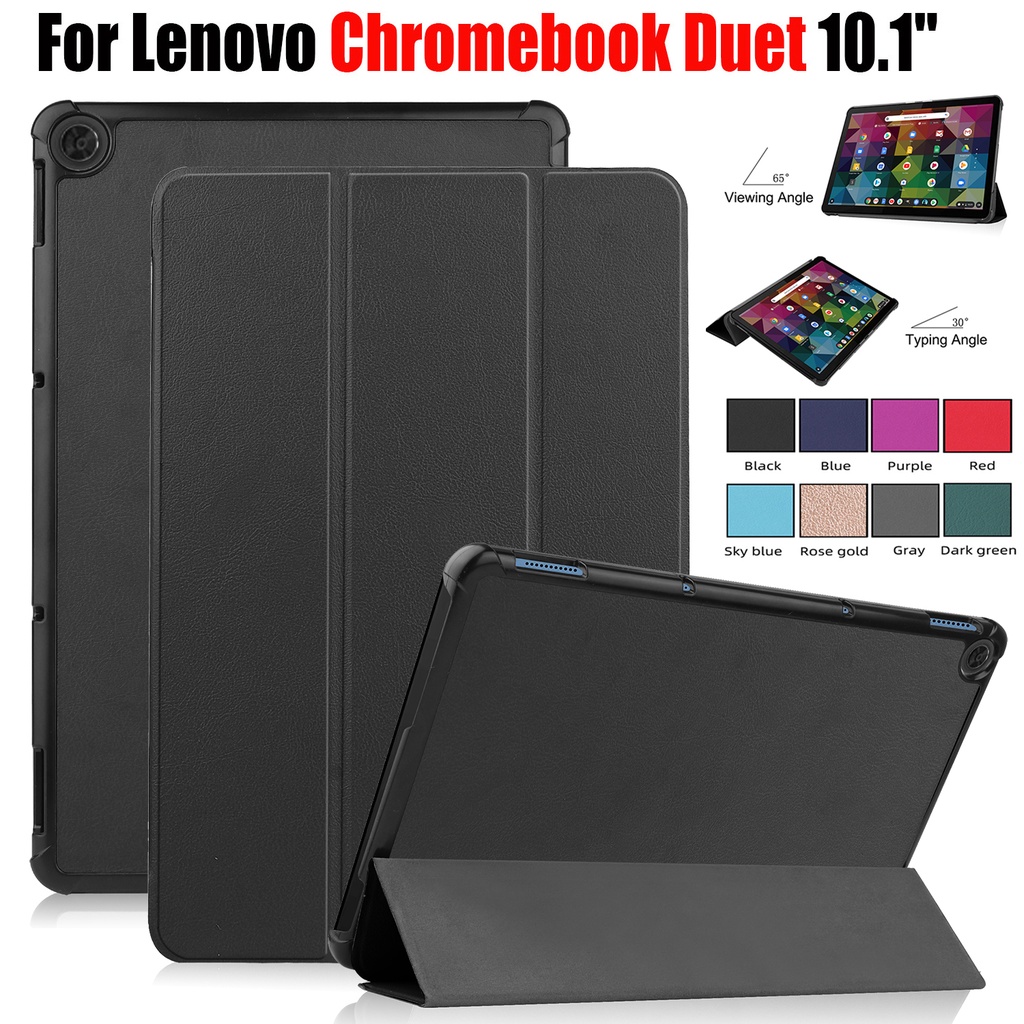 Bao Da Máy Tính Bảng PU Nắp Gập Từ Tính Chống Mồ Hôi Cho Lenovo Chromebook Duet 10.1 inch 10.1 "CT-X636F