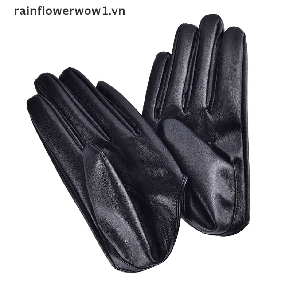 Găng Tay Nửa Bàn Tay Bằng Da PU Quyến Rũ Thời Trang