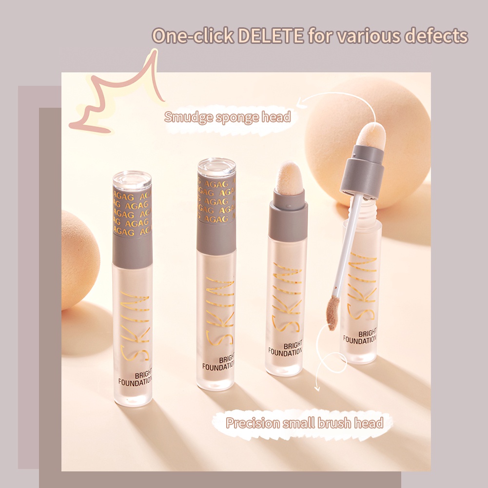 Kem che khuyết điểm dạng lỏng GECOMO thiết kế hai đầu che phủ toàn diện với 2 màu sắc tùy chọn | BigBuy360 - bigbuy360.vn