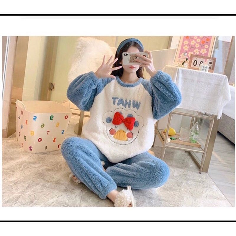 Bộ ngủ mùa đông thêu chuẩn mẫu | BigBuy360 - bigbuy360.vn