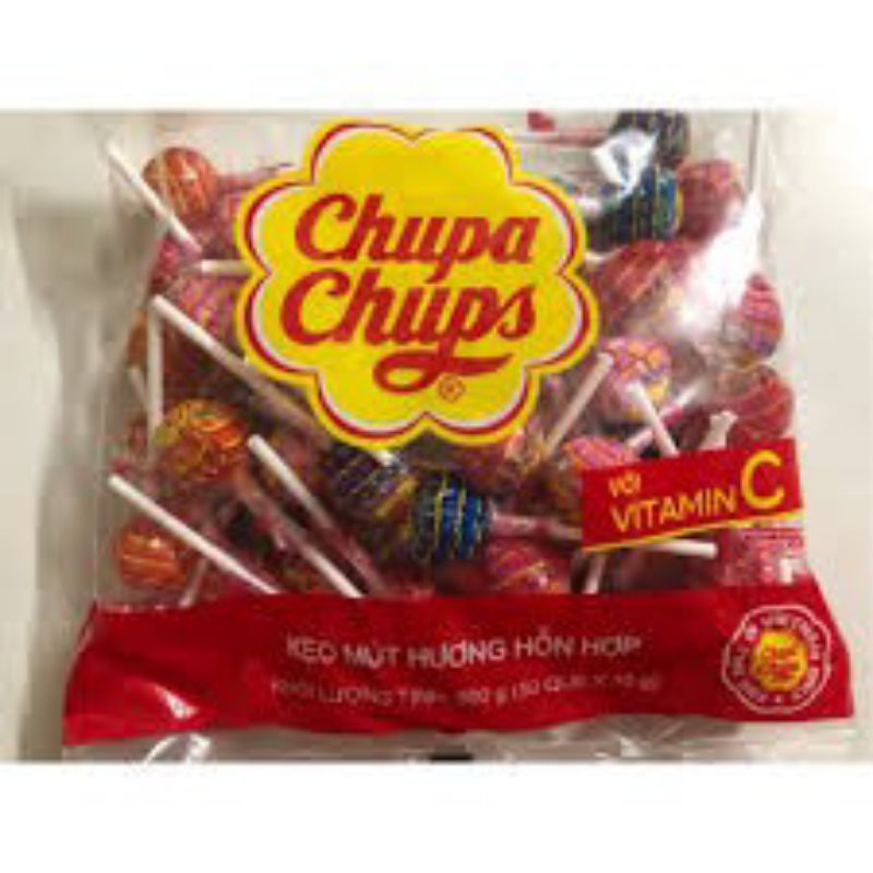 (BỊCH 60 QUE) KẸO MÚT CHUPA CHUPS VỊ TRÁI CÂY