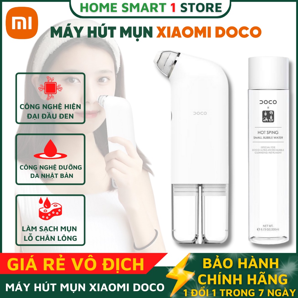 Máy hút mụn Xiaomi DOCO đa năng - Hút Mụn Đầu Đen, Mụn Cám, Rửa Mặt với công nghệ tiên tiến Breo Market dưỡng da