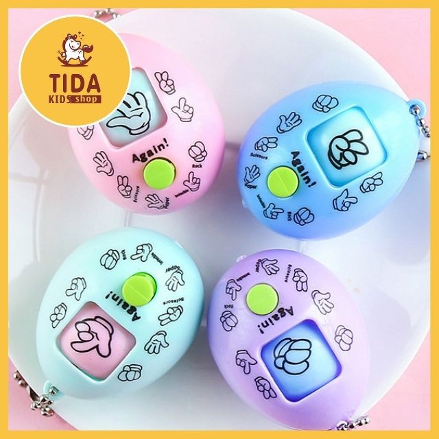 Móc Khóa Oẳn Tù Tì ⚡ HOT TREND ⚡ Đồ Chơi Giải Trí Kéo Búa Bao Mini Giá Tốt, Quà Lưu Niệm TiDa Kids Shop