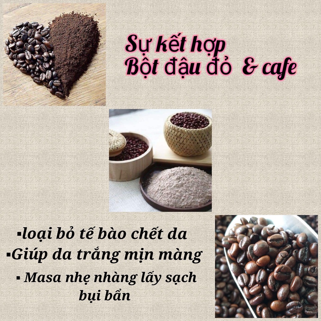 100gr Bột Đậu Đỏ CAFE Dưỡng Trắng